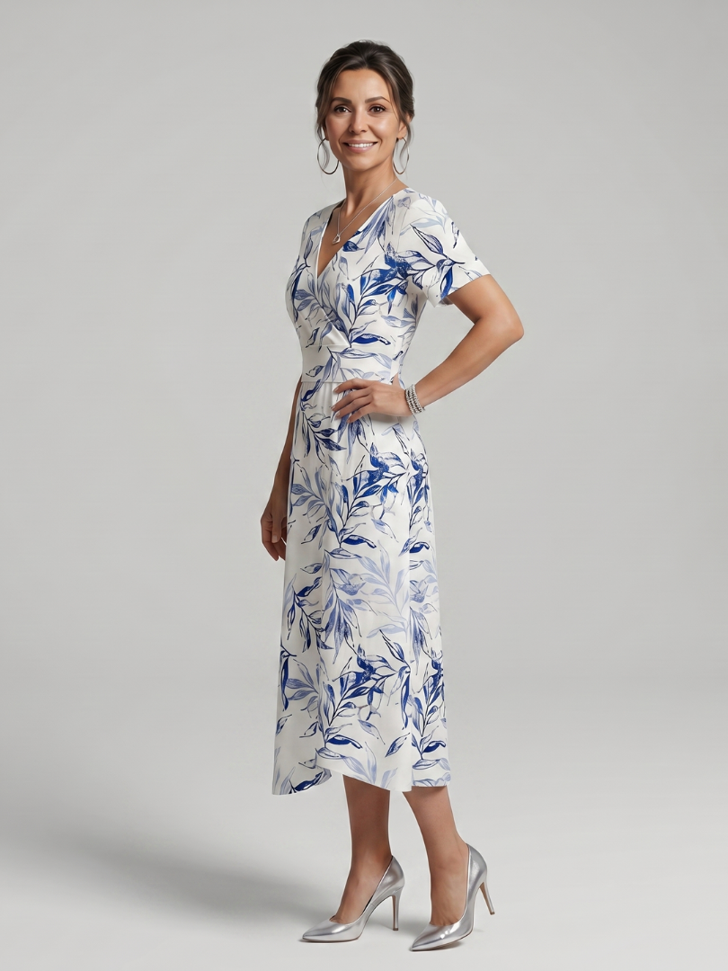 Luise Botanisches Midikleid – Ansicht 01