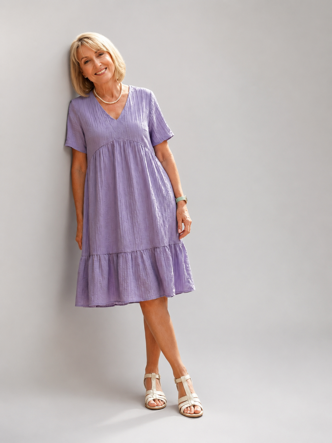 Delphinia | Gewebtes Midikleid