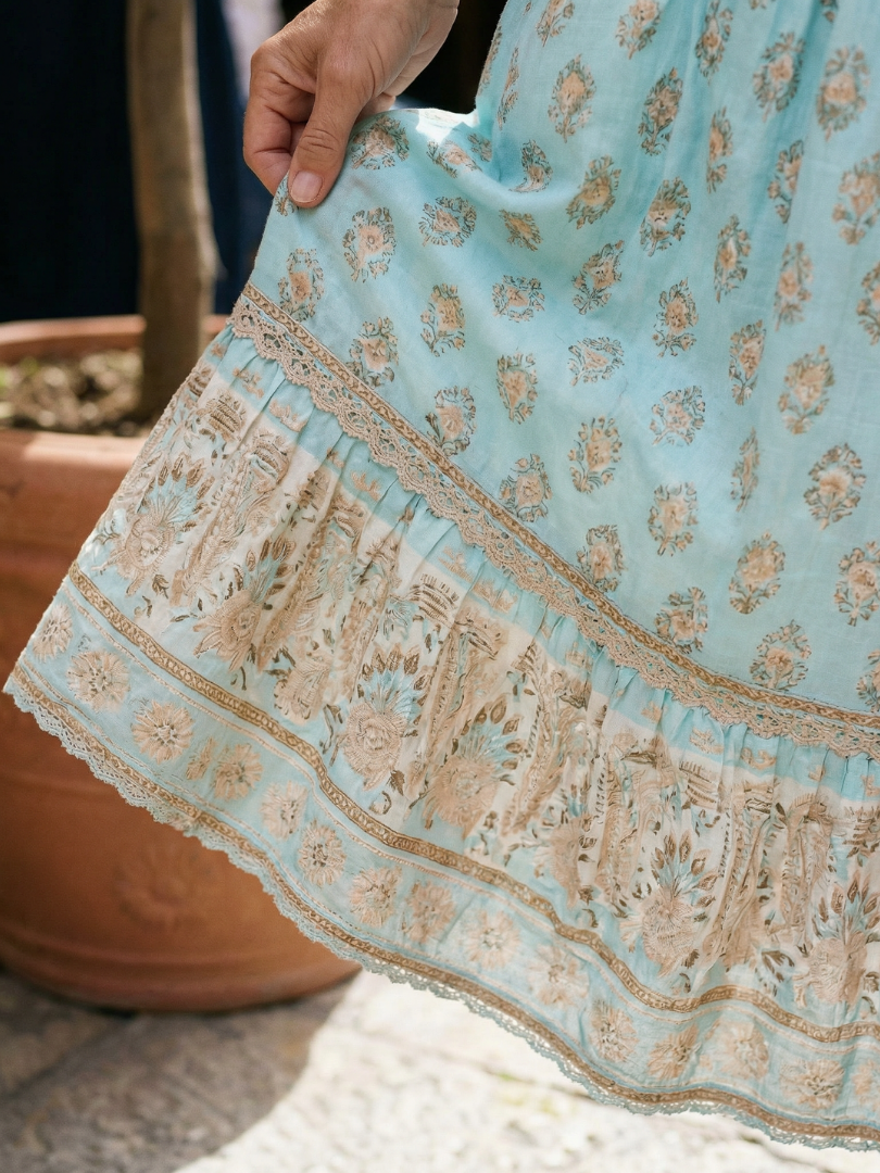 Maren | Garten-Midikleid