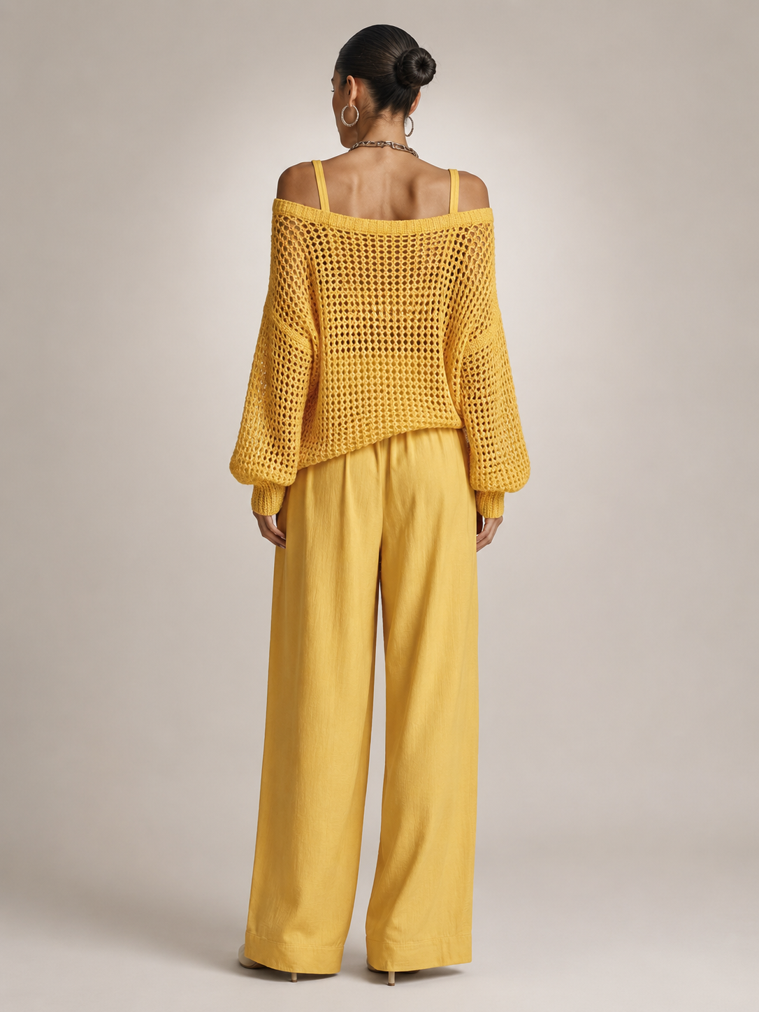 Herta | Off-Shoulder Zweiteiler-Set mit weiter Hose