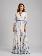 Romina | Langärmeliges Maxikleid