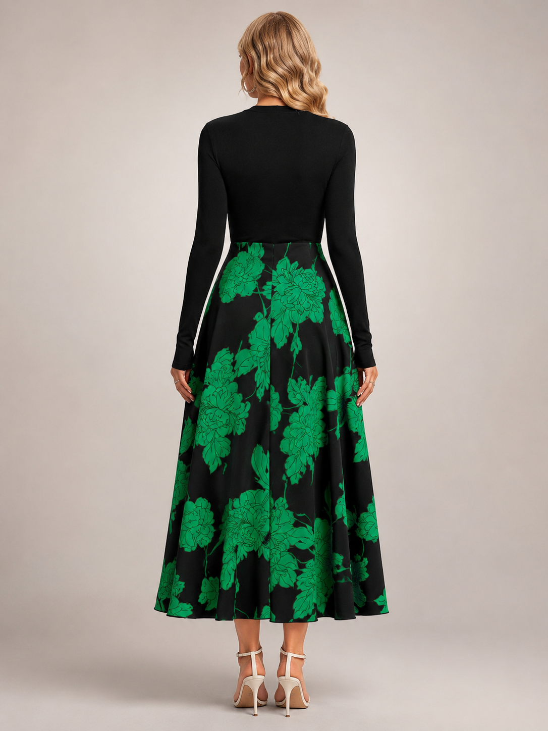 Isolde | Midikleid im Colour-Blocking-Design