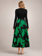 Isolde | Midikleid im Colour-Blocking-Design