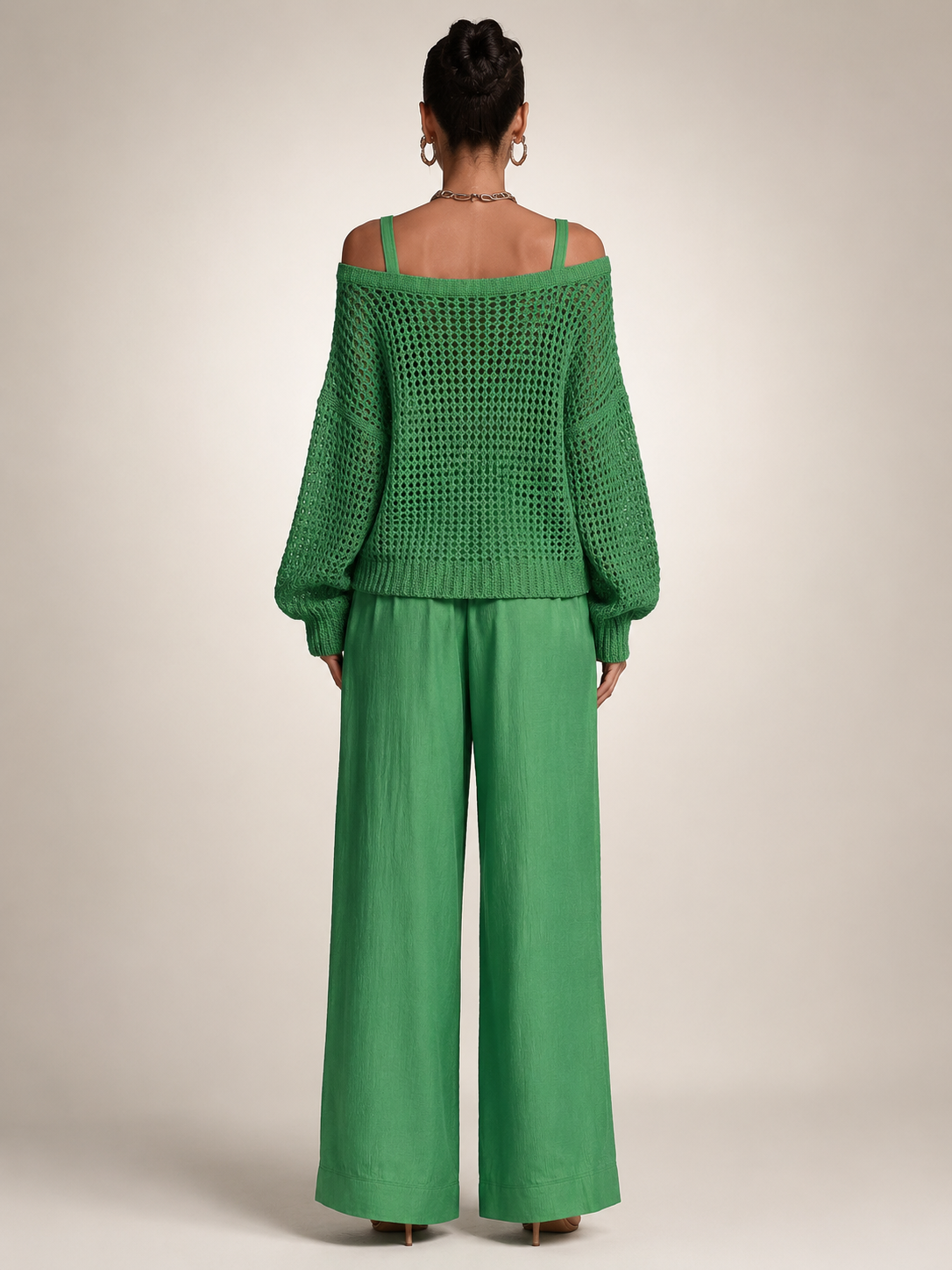 Herta | Off-Shoulder Zweiteiler-Set mit weiter Hose
