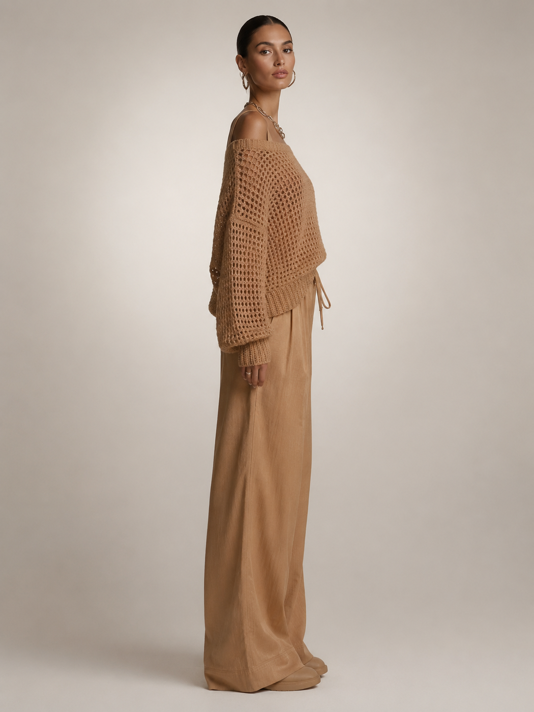 Herta | Off-Shoulder Zweiteiler-Set mit weiter Hose