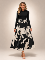 Isolde | Midikleid im Colour-Blocking-Design
