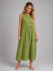 Lea | Midikleid Garden Texture