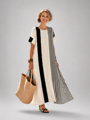 Svenja | Gestreiftes Maxikleid