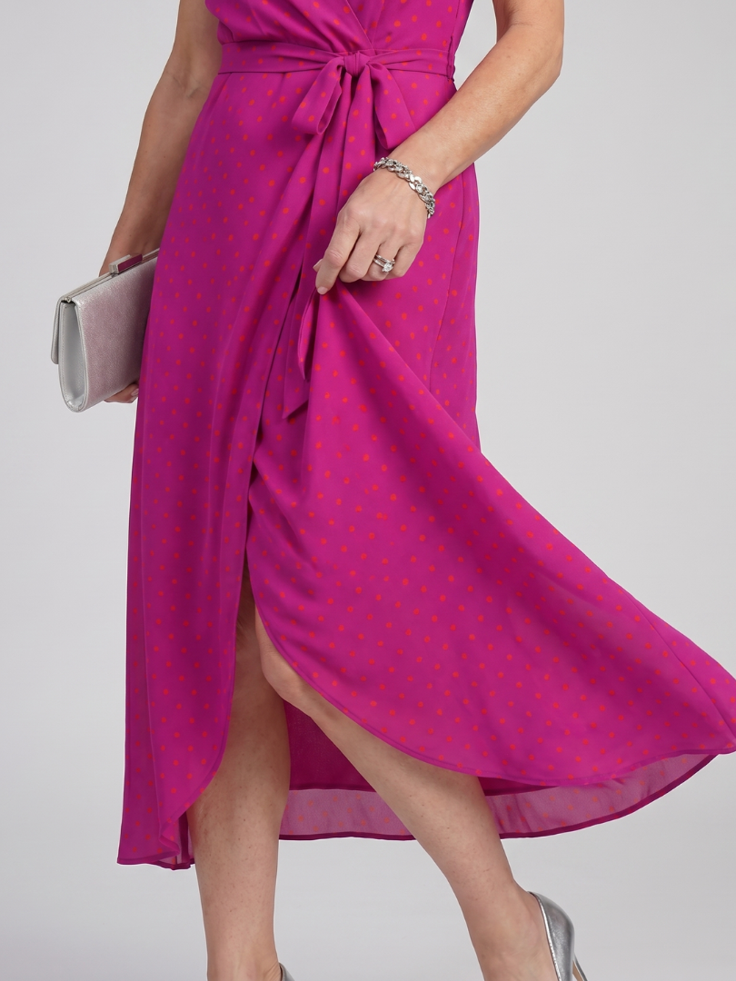 Lotte Wickelmidikleid Blumenmuster – Ansicht 01