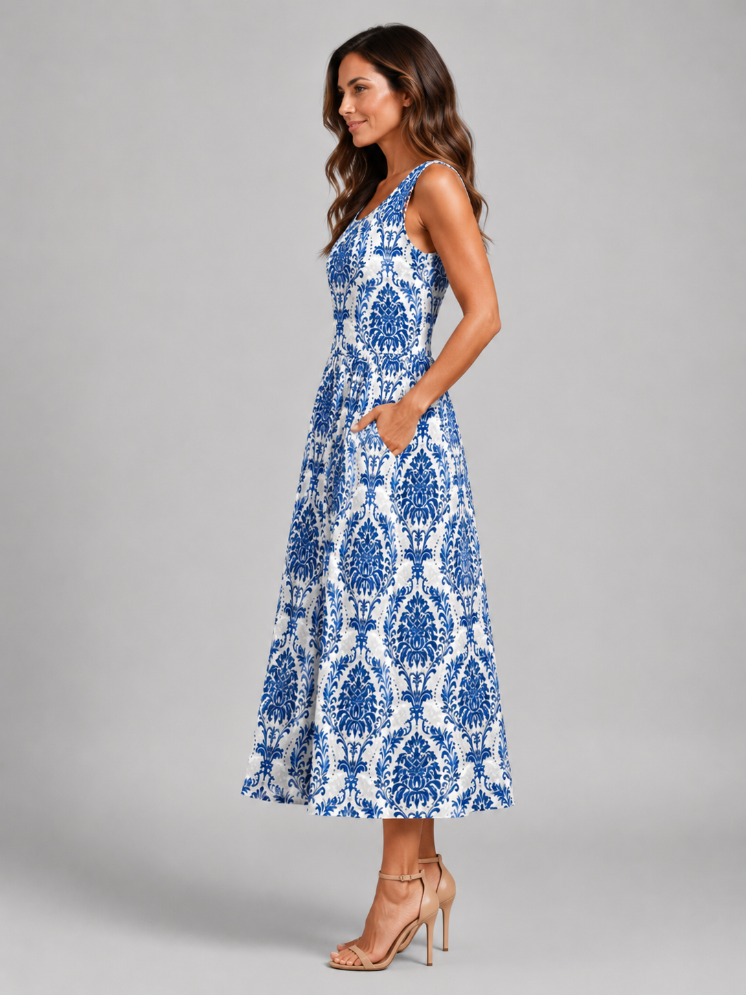 Franziska | Boho-Midikleid mit Neckholder