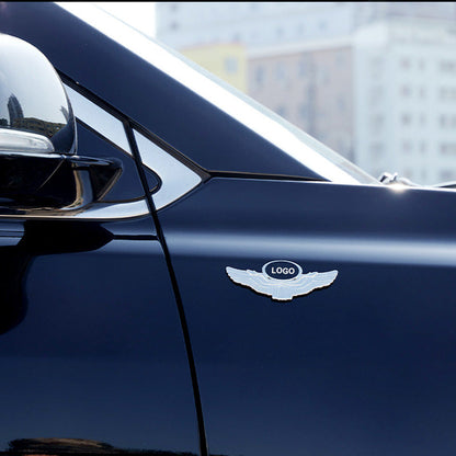 3D Metalen Autostickers Gevleugeld