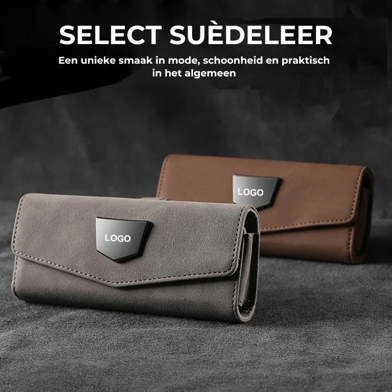 Zonneklep Suède Brilkoker