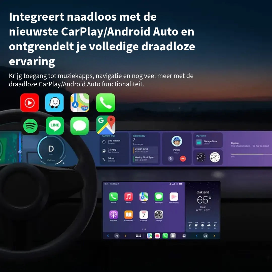 Ultra Cube draadloze CarPlay &amp; Android Auto adapter 