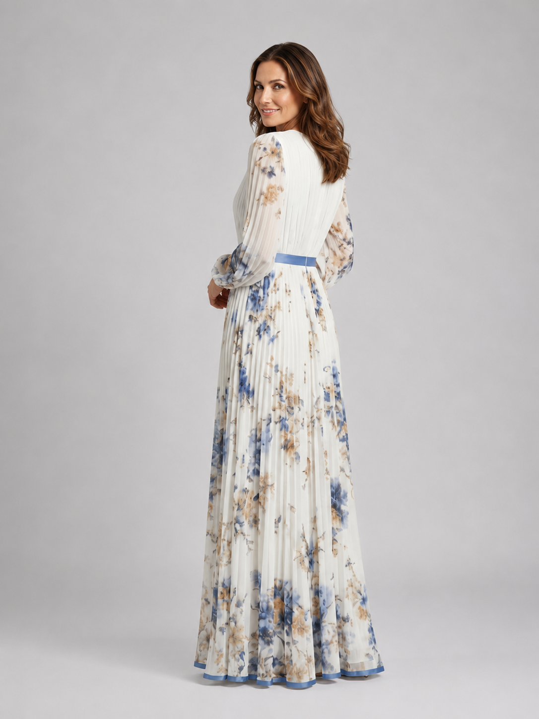 Romina | Langärmeliges Maxikleid