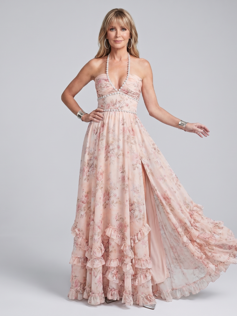 Mia Maxikleid mit Halterträgern – Ansicht 01