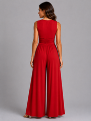 Mia | Sleeveless Wide-Leg Jumpsuit
