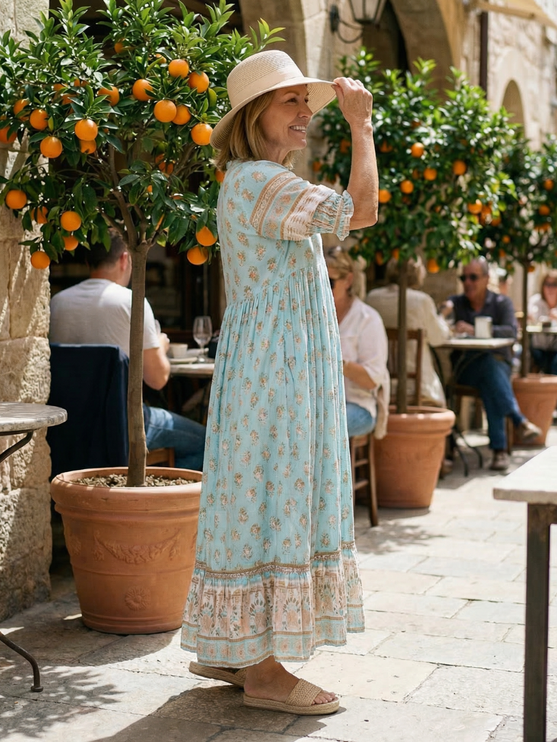 Maren | Garten-Midikleid