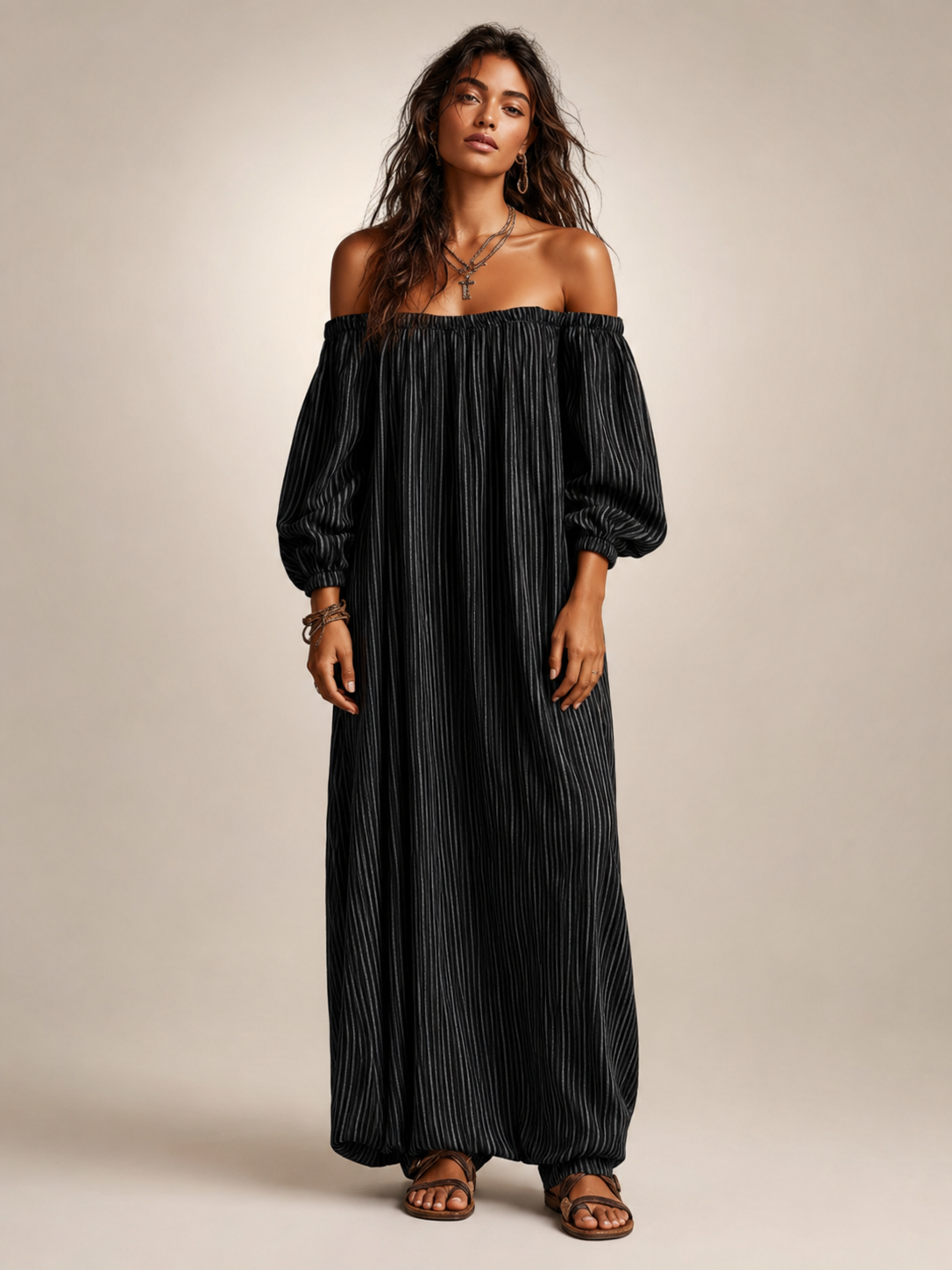 Sieglinde | Off-Shoulder-Maxikleid