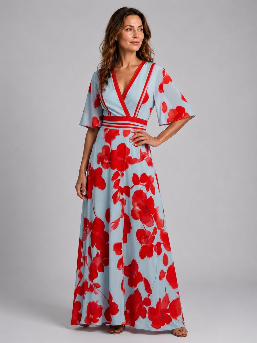 Isabell | Maxi dress with V-neck