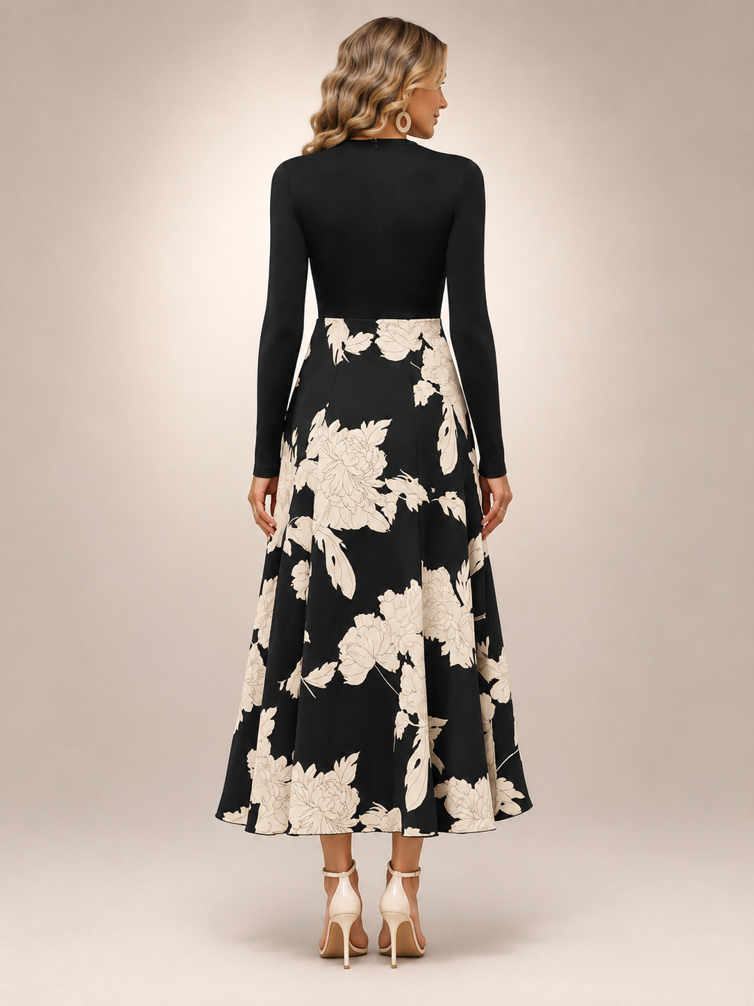 Isolde | Midikleid im Colour-Blocking-Design