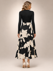 Isolde | Midikleid im Colour-Blocking-Design