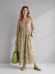 Waltraud | Midi dress with floral print