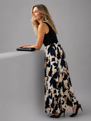 Andrea | Abendkleid mit Kontrastdetails