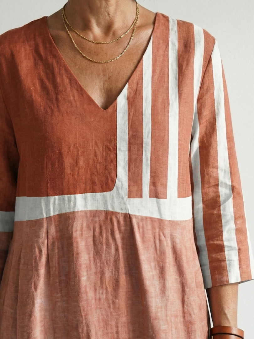 Verena | Striped Midi Dress