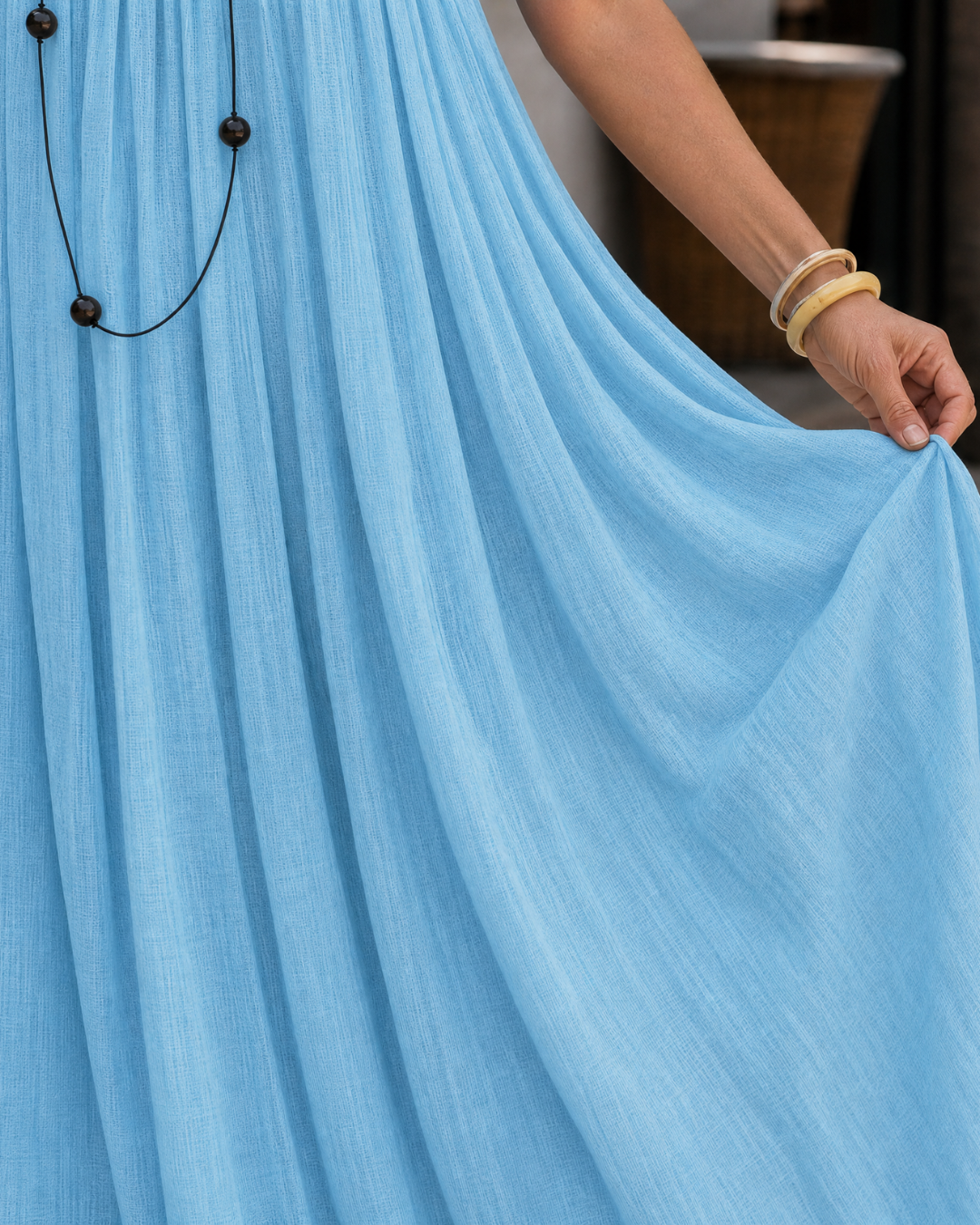 Amener Kleid Hellblau
