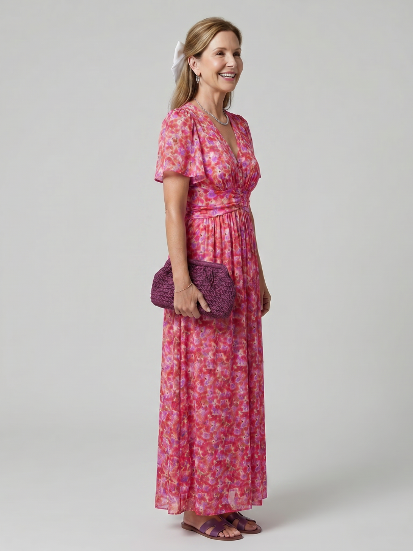 Hanna Midikleid Blümchenmuster – Ansicht 01