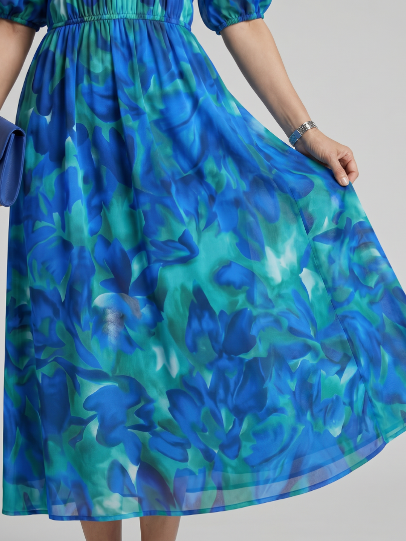 Paula Midikleid Puffärmel – Ansicht 06