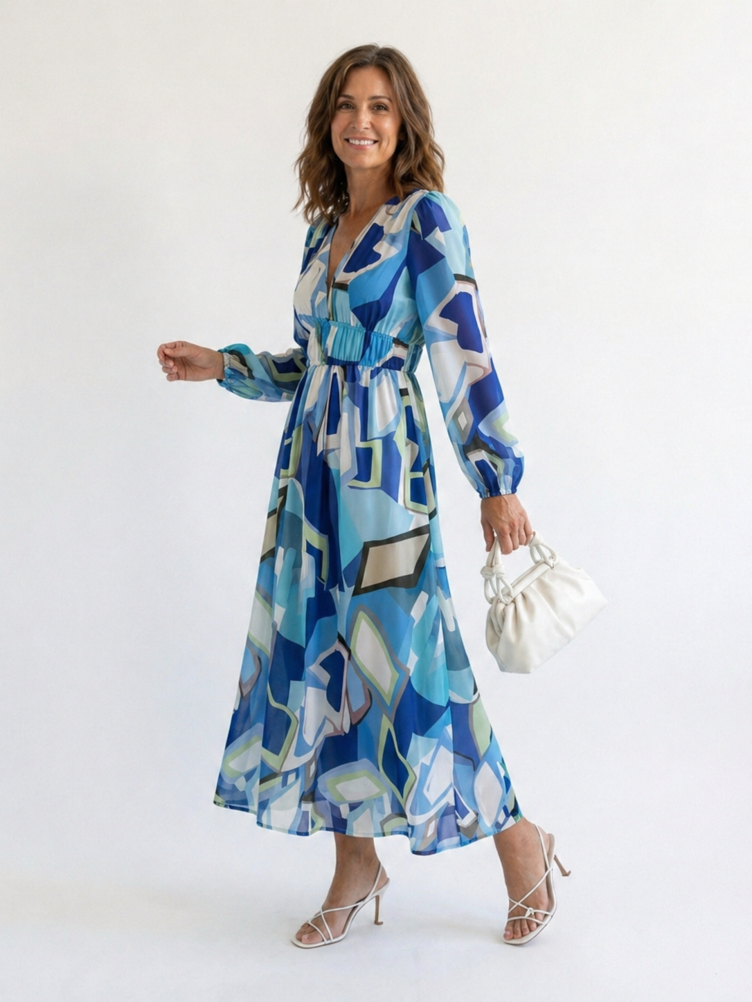Marie | Florales Maxikleid