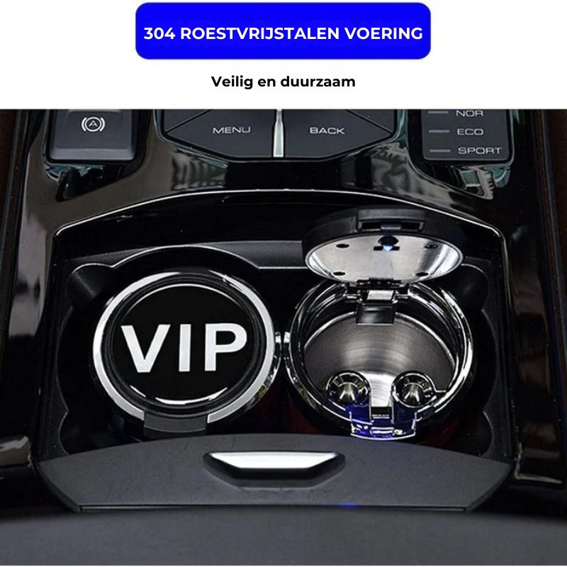 Vuurveilige LED Auto-Asbak