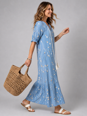 Ines | Florales Midikleid