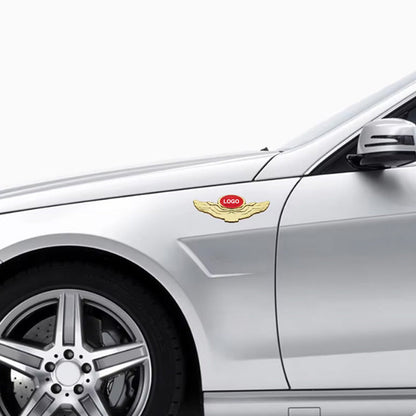 3D Metalen Autostickers Gevleugeld