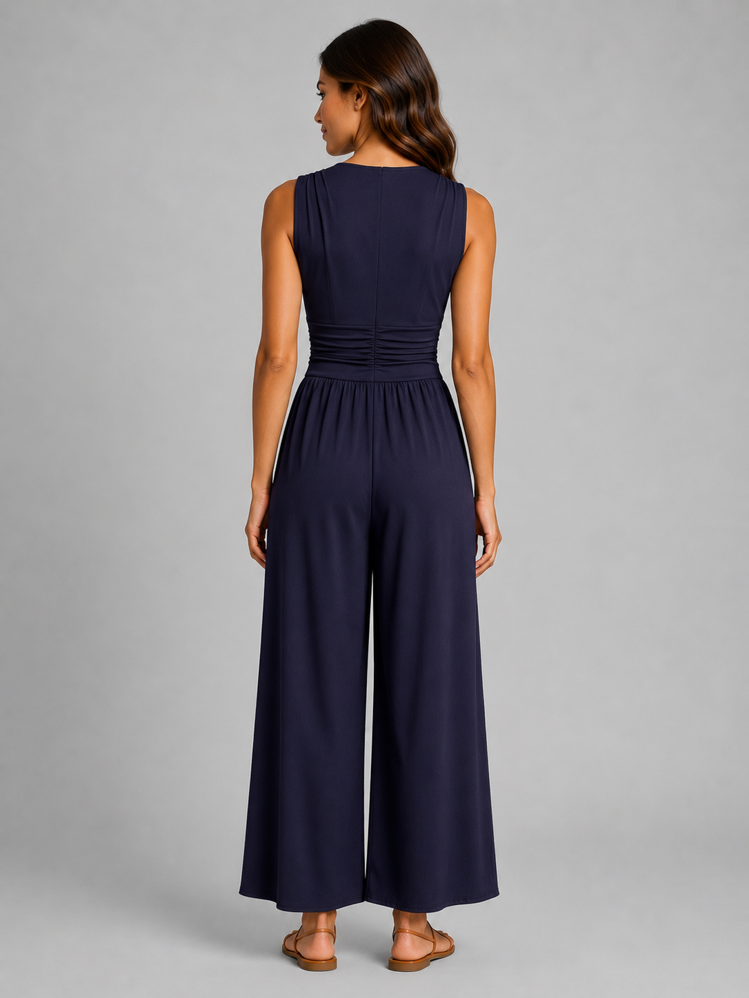 Mia | Sleeveless Wide-Leg Jumpsuit