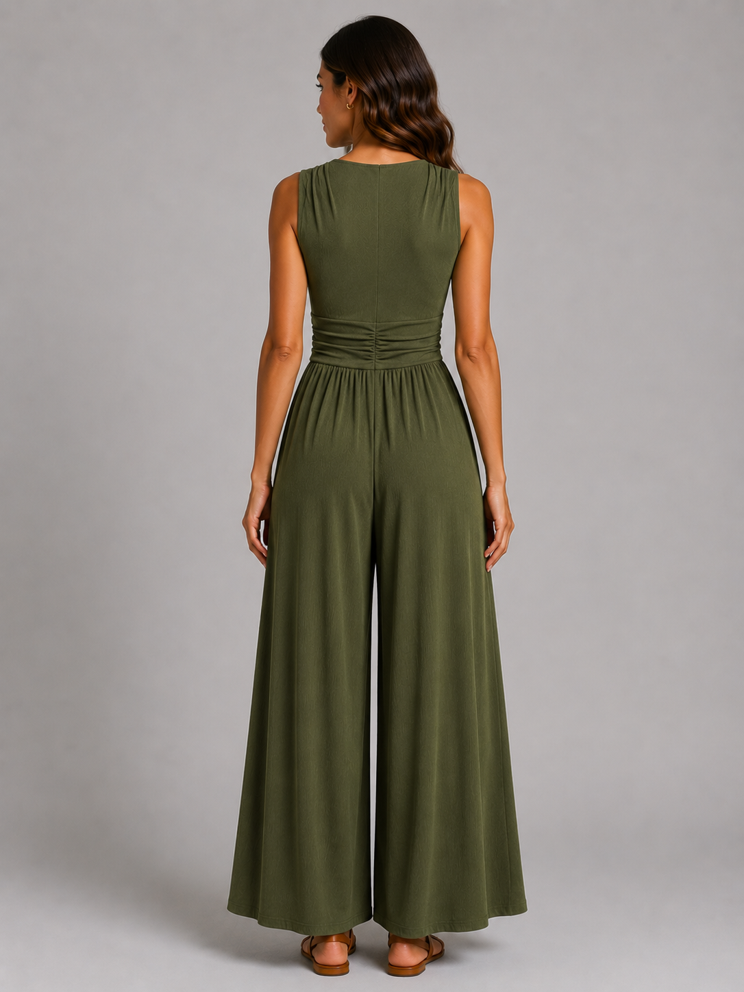 Mia | Sleeveless Wide-Leg Jumpsuit