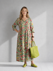 Waltraud | Midi dress with floral print