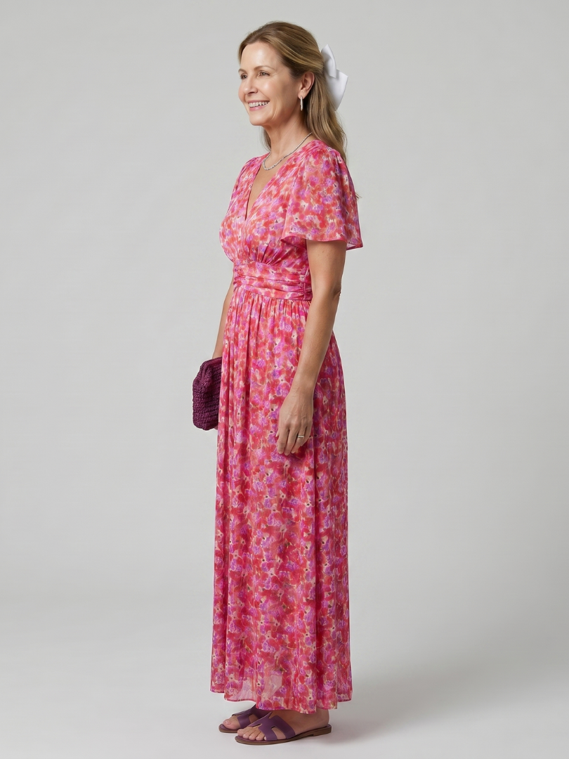 Hanna Midikleid Blümchenmuster – Ansicht 01