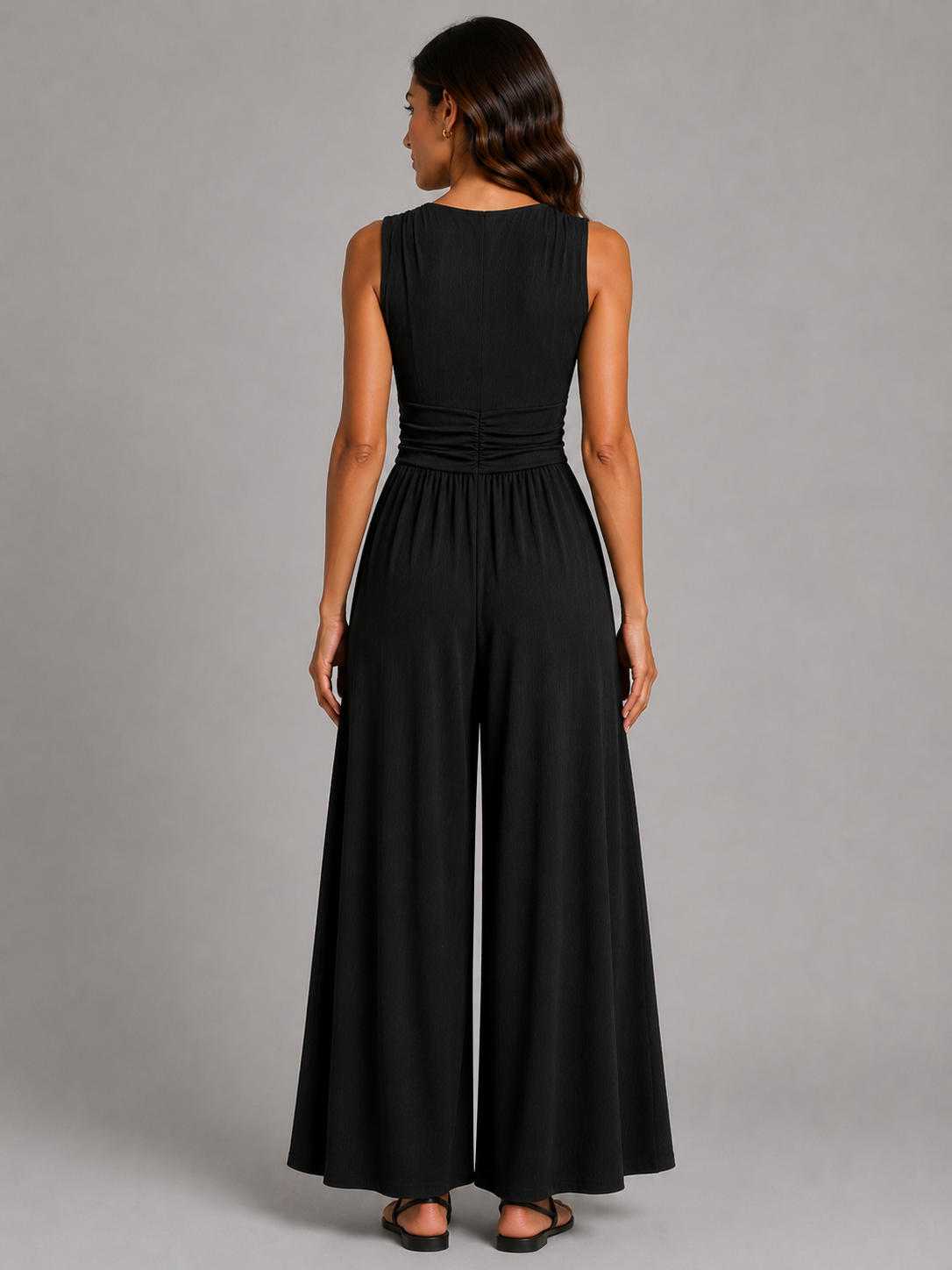 Mia | Sleeveless Wide-Leg Jumpsuit