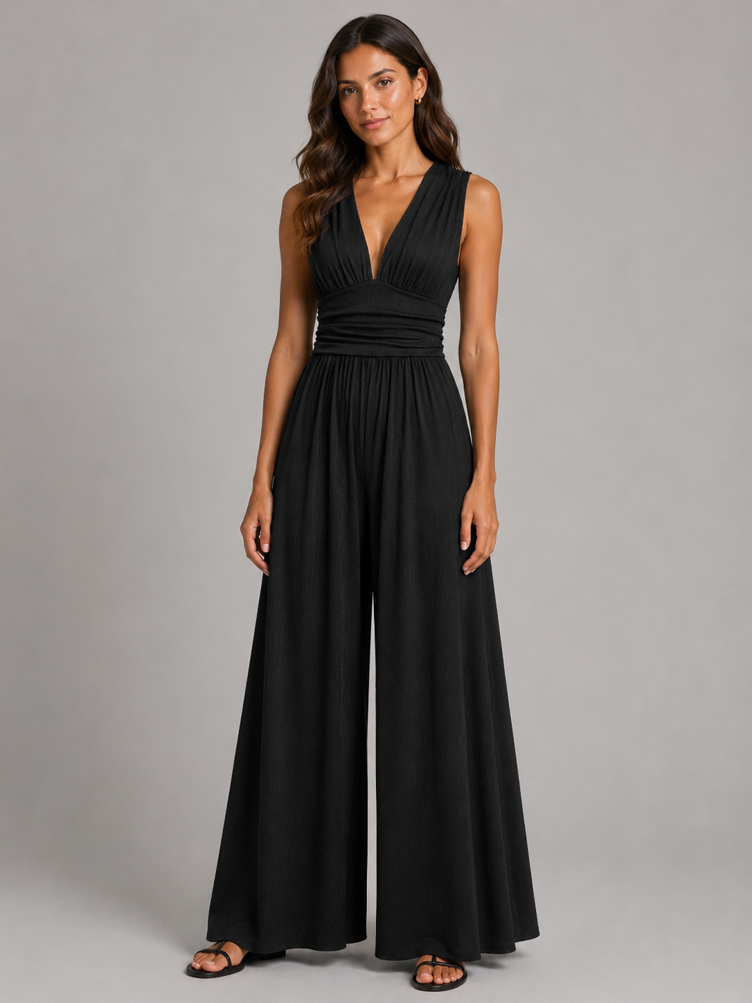 Mia | Sleeveless Wide-Leg Jumpsuit