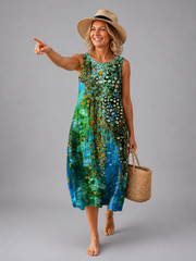 Laura | Midikleid Ocean Mosaic