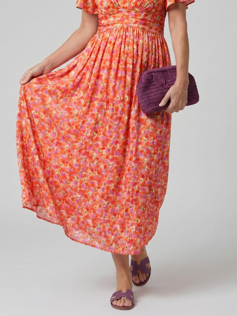 Hanna Midikleid Blümchenmuster – Ansicht 01