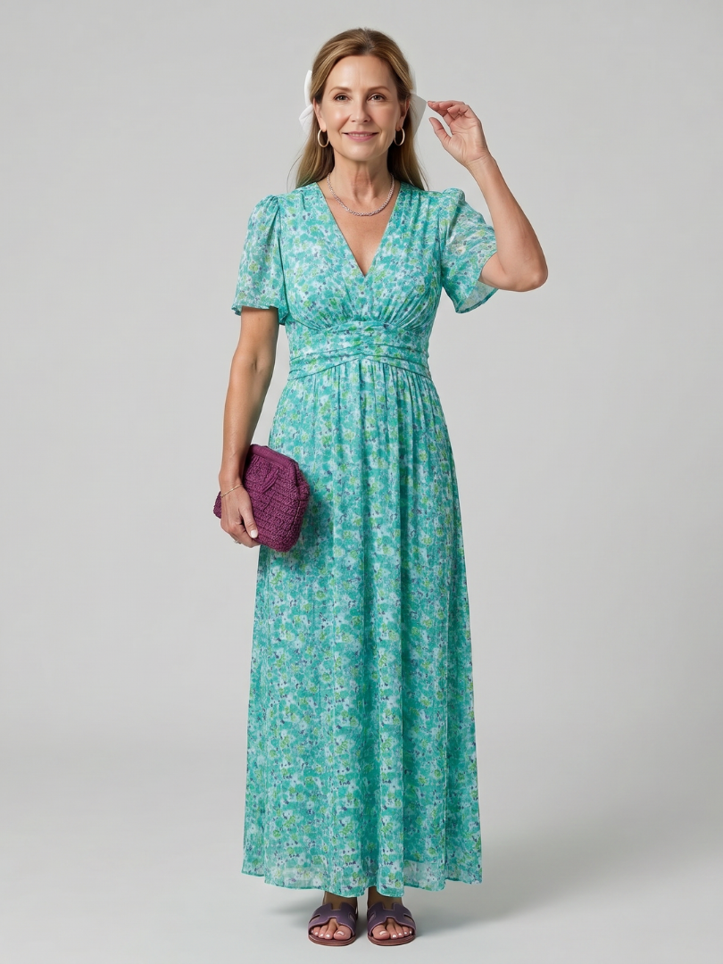 Hanna Midikleid Blümchenmuster – Ansicht 05