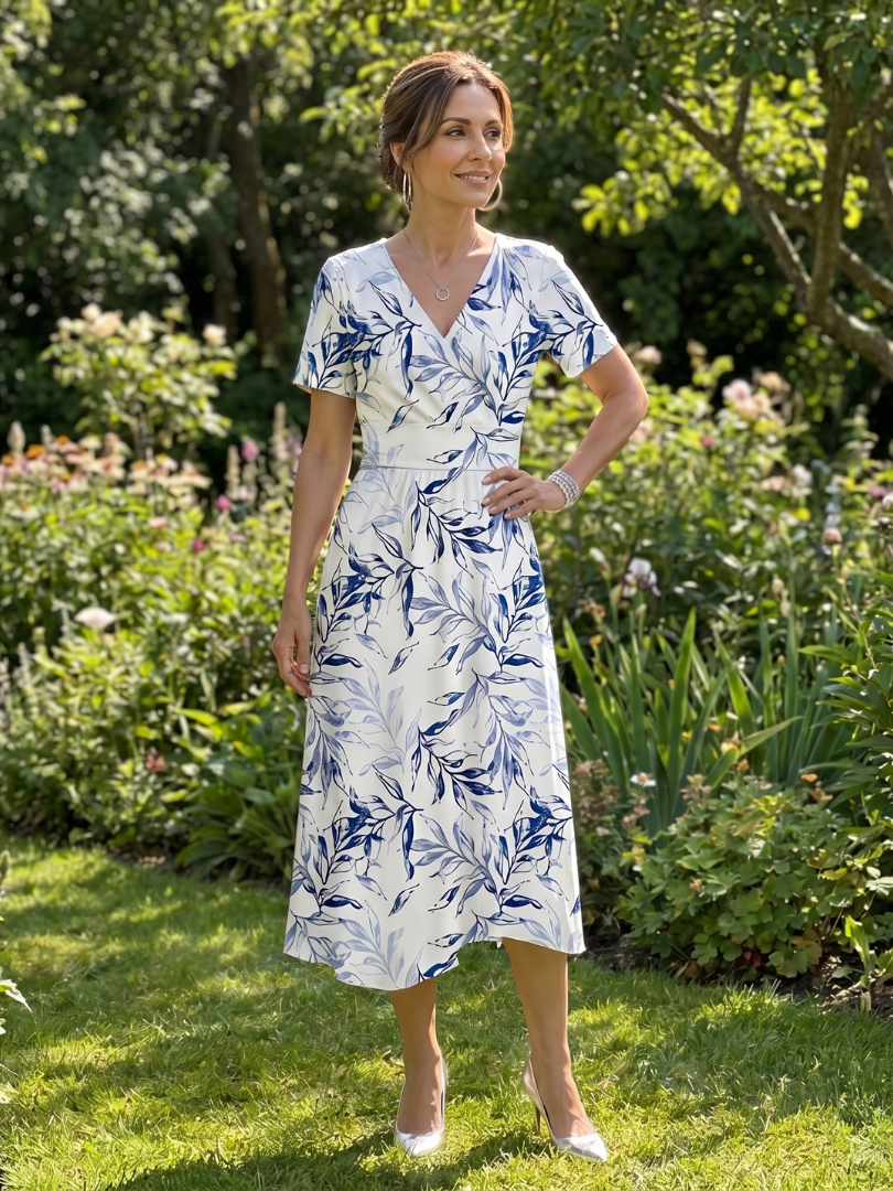 Luise Botanisches Midikleid – Ansicht 01