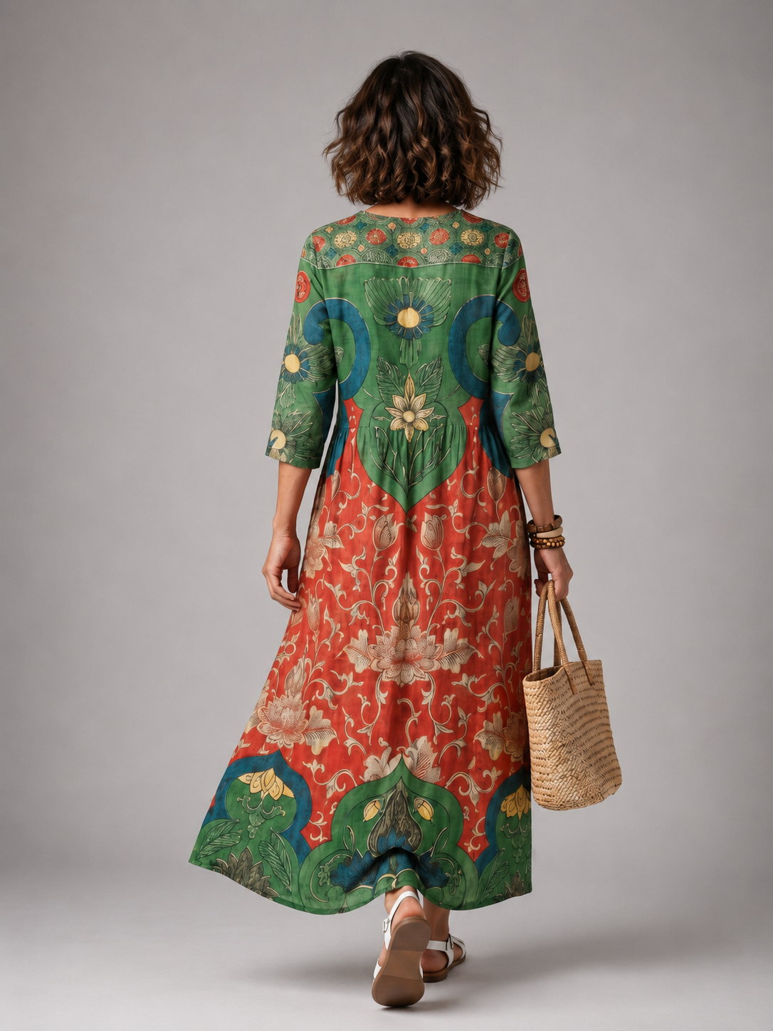 Zoe | Midikleid mit Printmix