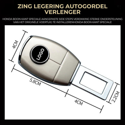 Verlenggesp autogordel Zinklegering