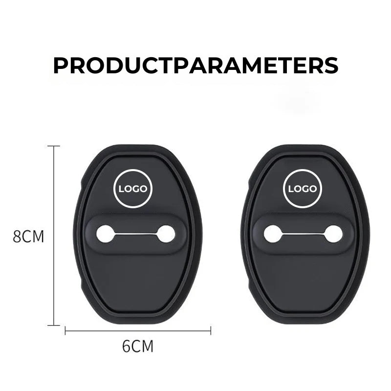 Silicone Deurgrendel Beschermhoes (4st) - Op maat