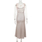 Blingbling Elegant Camisole Evening Dress Sexy Slim Fit Long Skirt