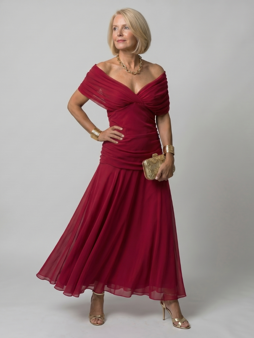Silke | Off-Shoulder Midikleid